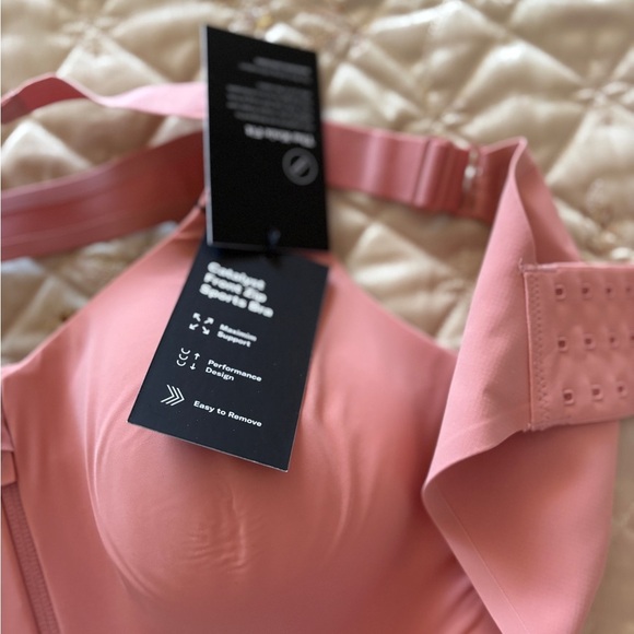 Knix Pink Sports Bra with Racerback and Front Zipper BNWT Size 6 - Picture 7 of 7
